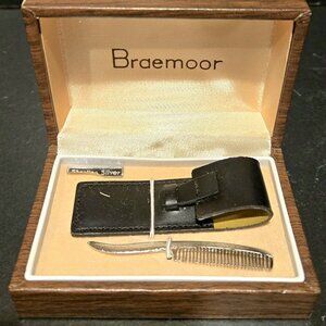 BRAEMOOR SIMMONS STERLING SILVER MUSTACHE COMB NIB